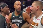近距离体验NBA球员冲突压迫感！约基奇这体型也就戈贝尔敢劝架了
