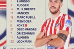 马竞首发：格列兹曼、科克领衔，小蜘蛛缺阵，瑟尔洛特替补